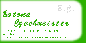 botond czechmeister business card